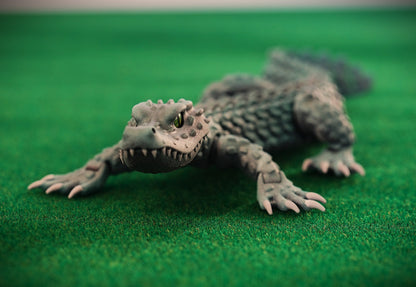 CUBO Alligator Figure | Articulated Crocodilian | Caiman Toy