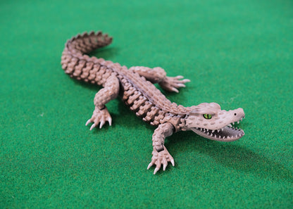 CUBO Alligator Figure | Articulated Crocodilian | Caiman Toy