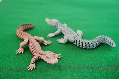 CUBO Alligator Figure | Articulated Crocodilian | Caiman Toy