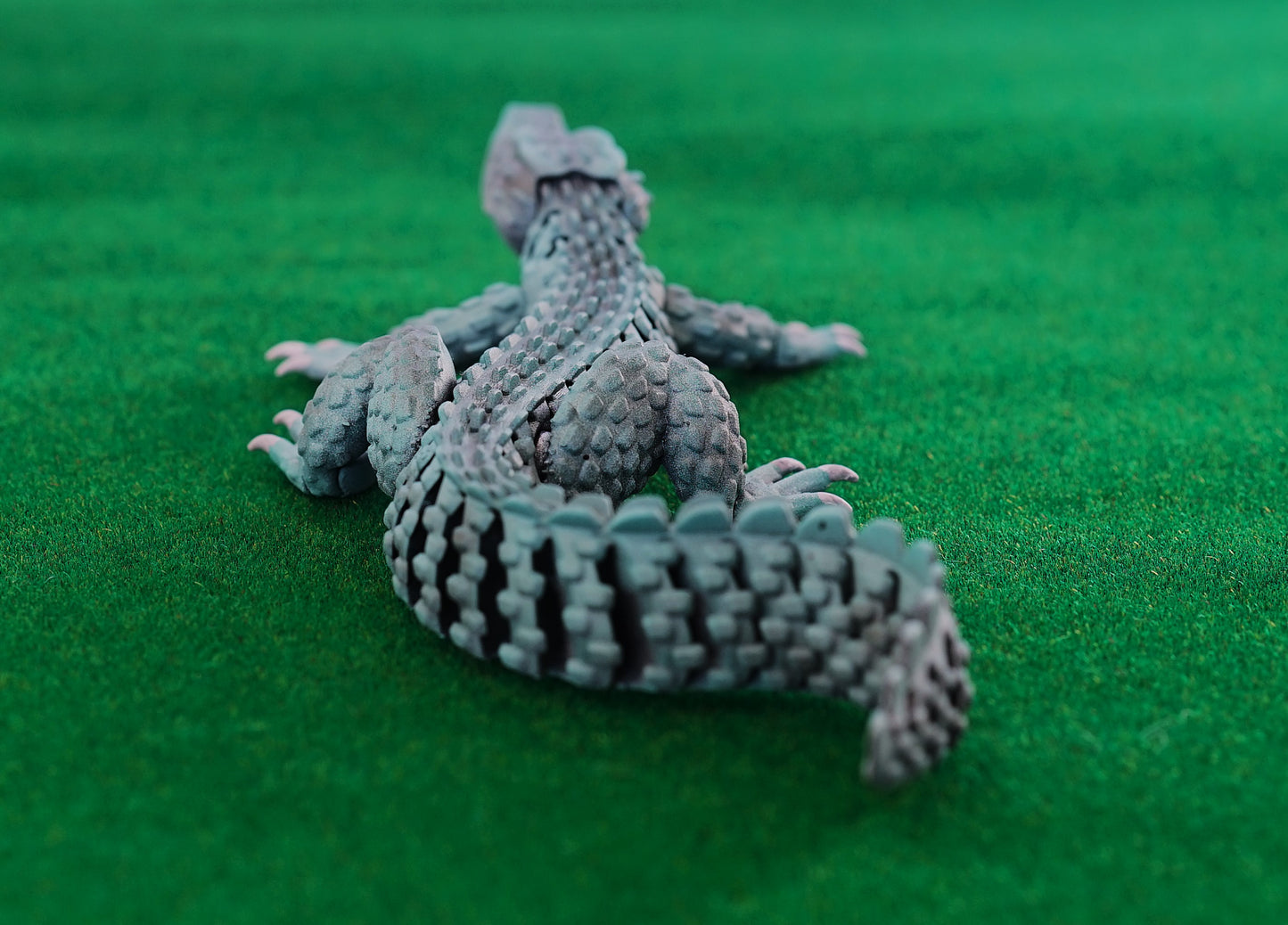 CUBO Alligator Figure | Articulated Crocodilian | Caiman Toy